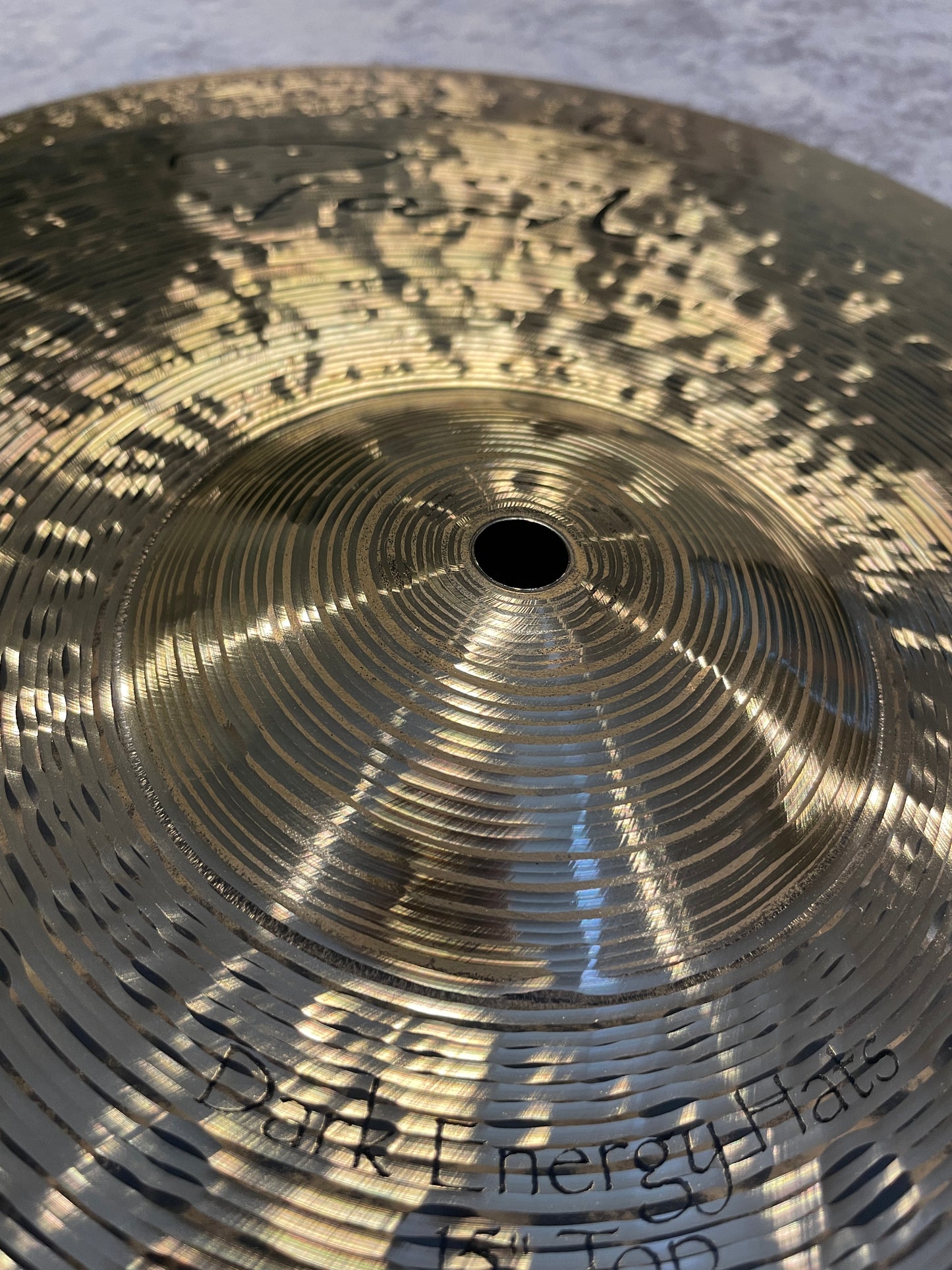 15" Paiste Signature Dark Energy Mark I Hi-Hat Cymbal Pair 1086g/1750g