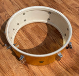 Early 1960s Ludwig 5x14 Pioneer Snare Drum Gold Sparkle Pre-Serial COB