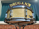 1950s WFL Ludwig 5.5x14 Buddy Rich Super Classic 8 Lug Snare Drum White Marine Pearl