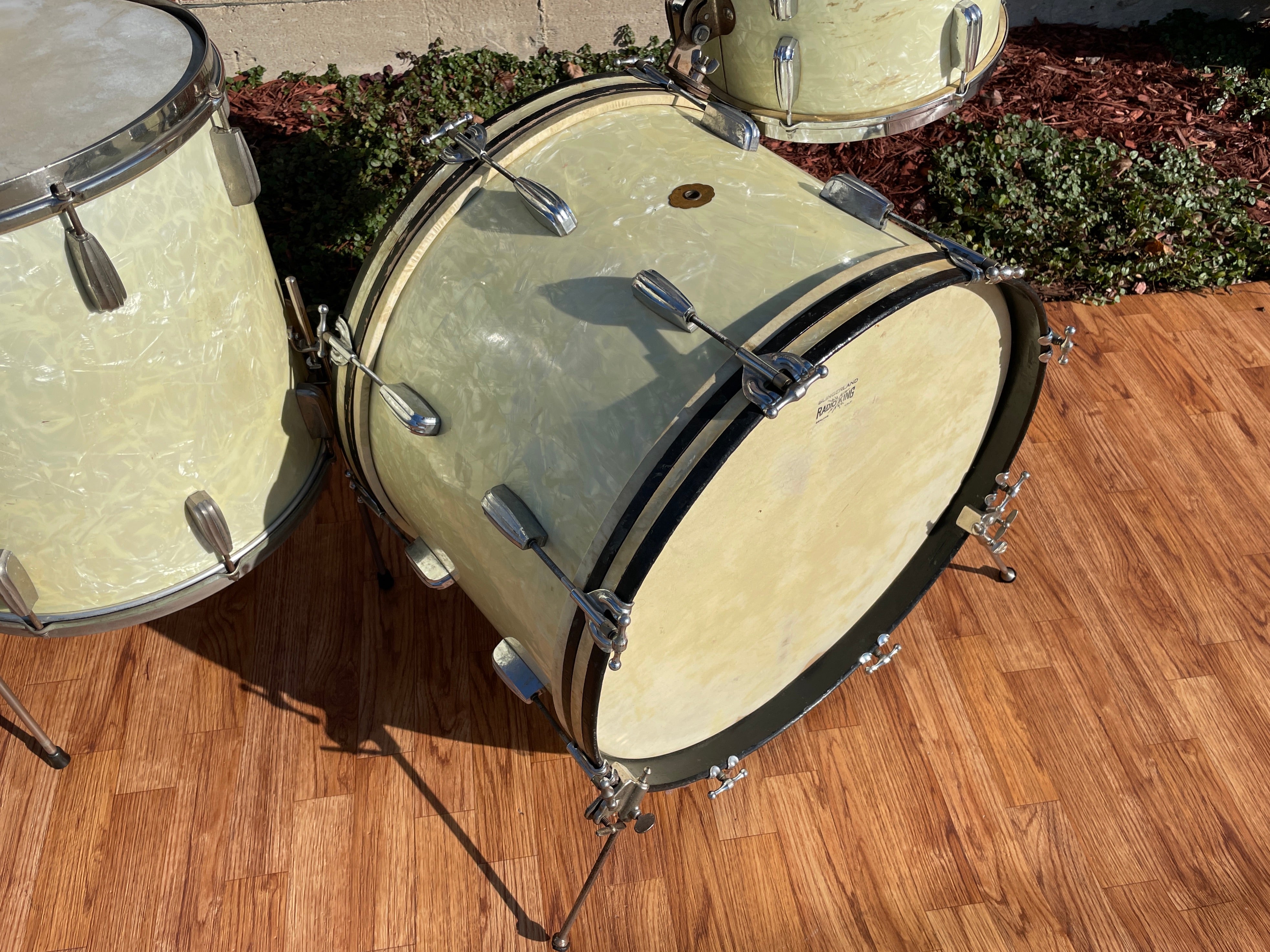 Vintage 1940-luvun Slingerland Radio KingVintage 1940-luvun Slingerland Radio King  