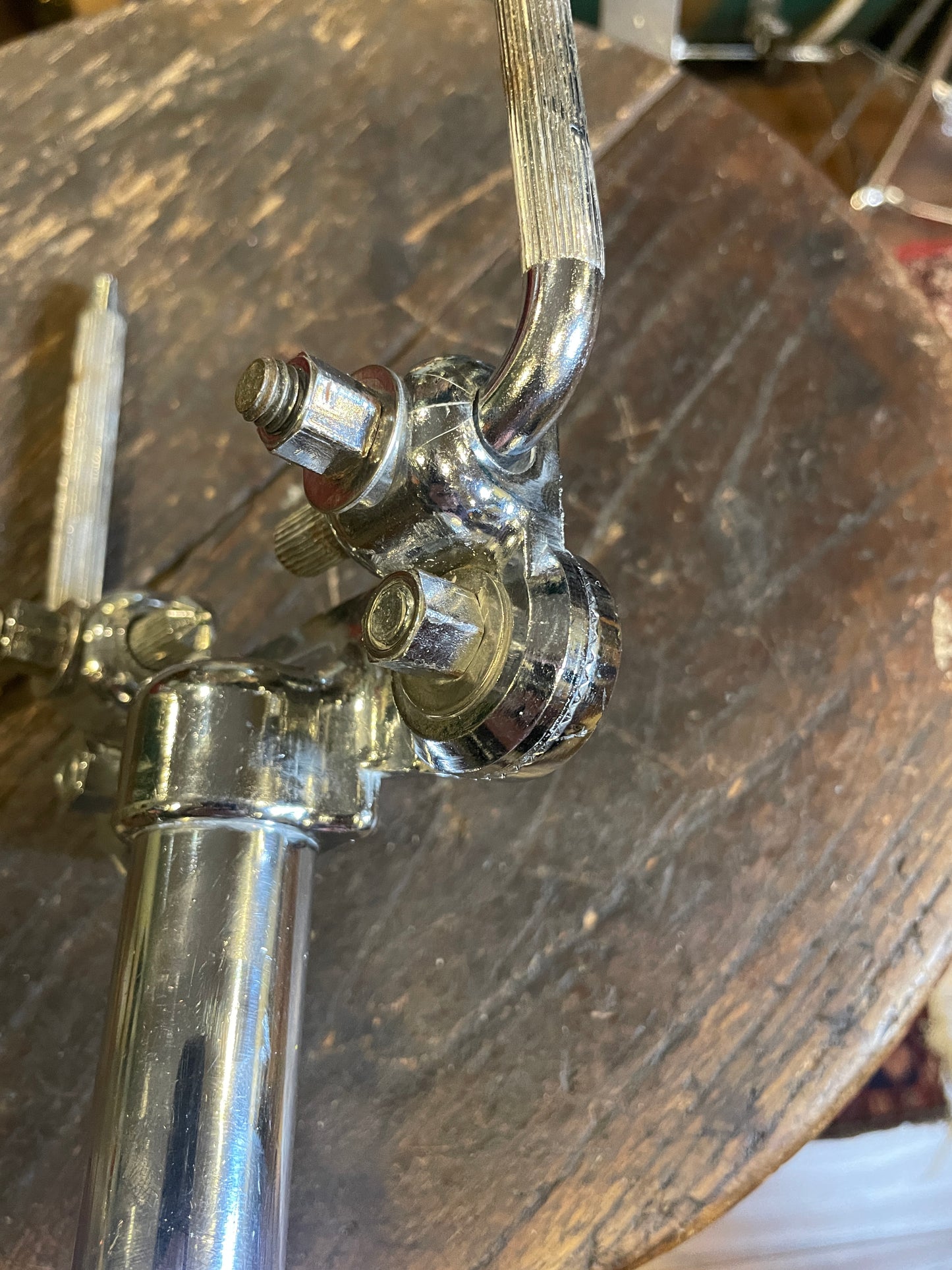 1970s Ludwig No. 781-2 Short Double Tom Post Holder Hollywood Big Beat