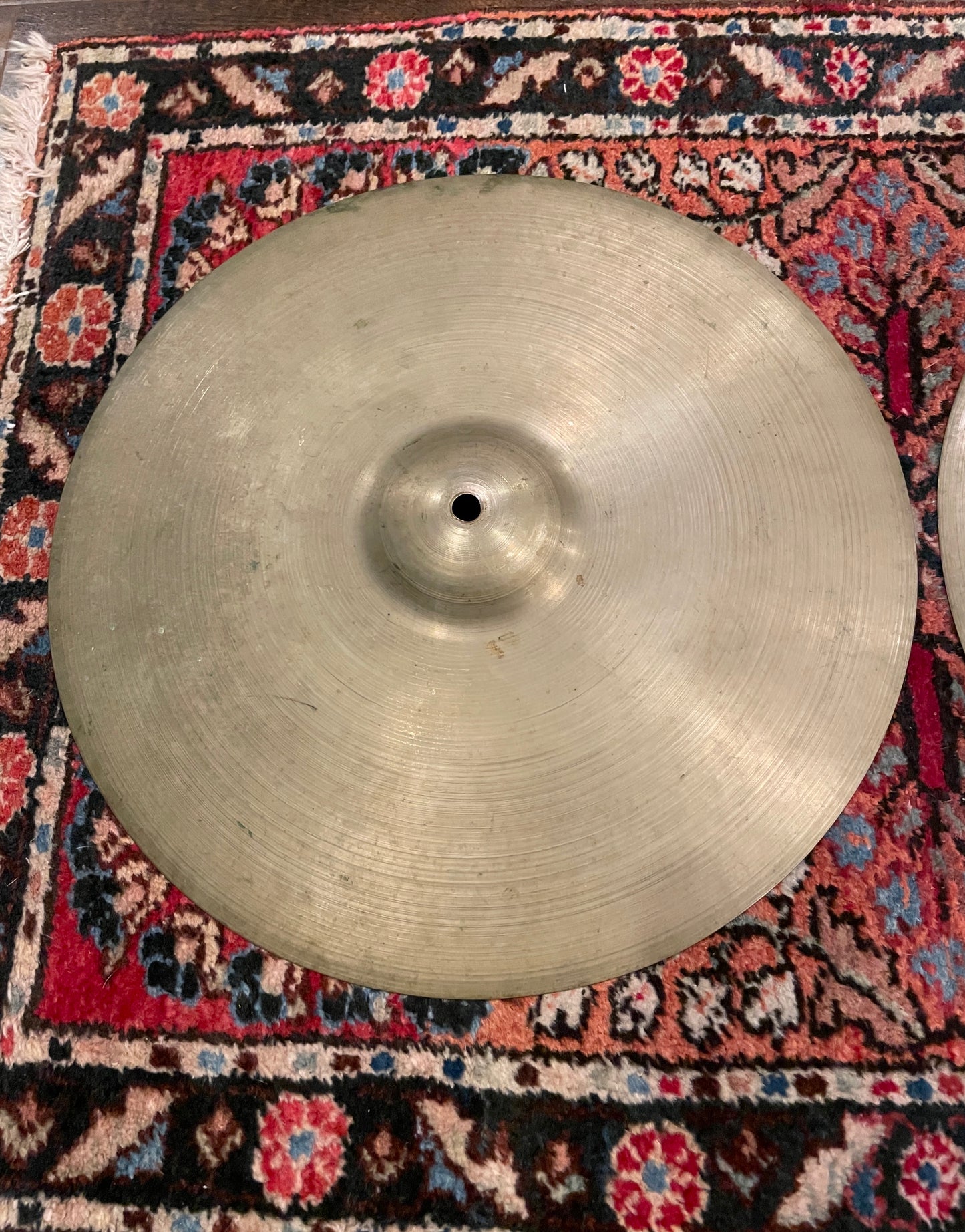 15" Zildjian A 1951-52 Trans Stamp III Hi-Hat Cymbal Pair 924g/928g #797