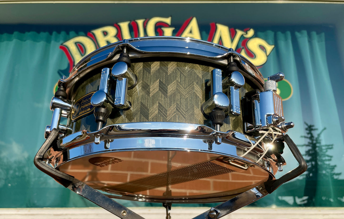 Sonor 5x12 Artist Series Snare Drum Green 12-Ply Birch