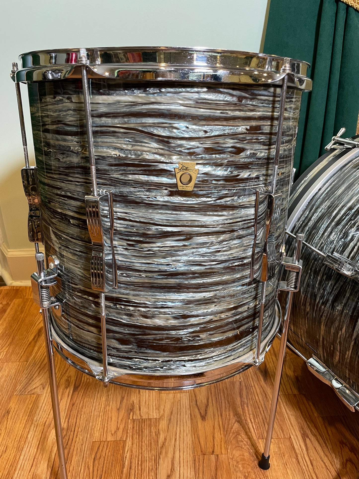 1966 Ludwig Club Date Drum Set Oyster Blue Pearl 20/12/14