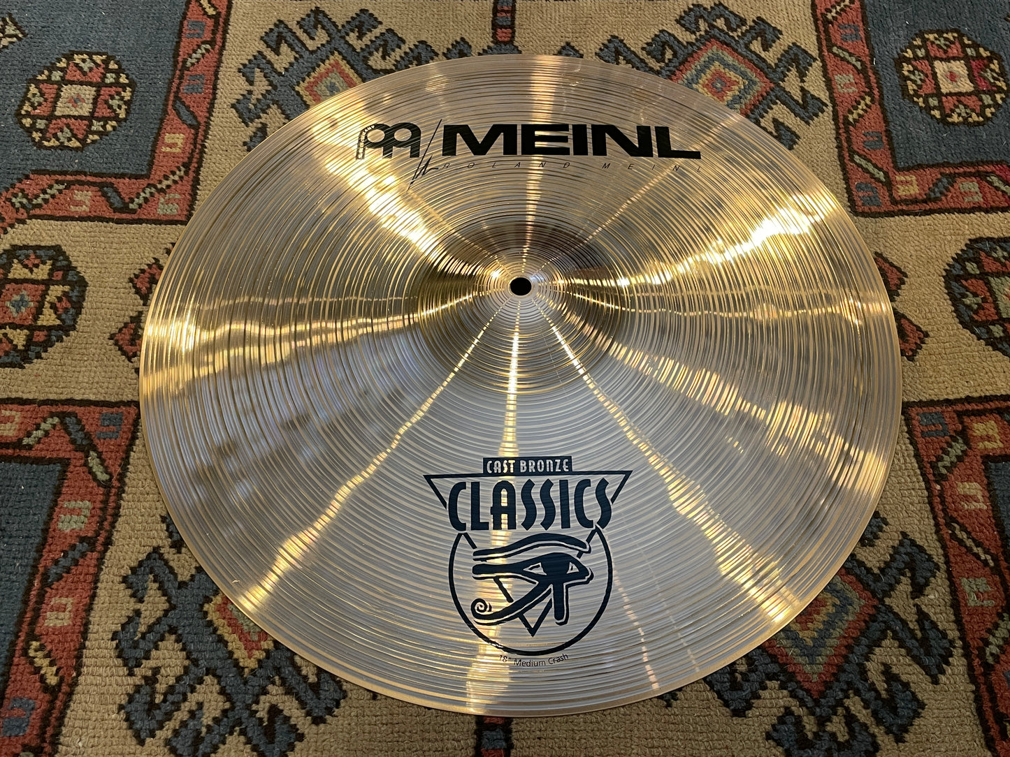 18" Meinl Cast Bronze Classics Medium Crash Cymbal 1442g