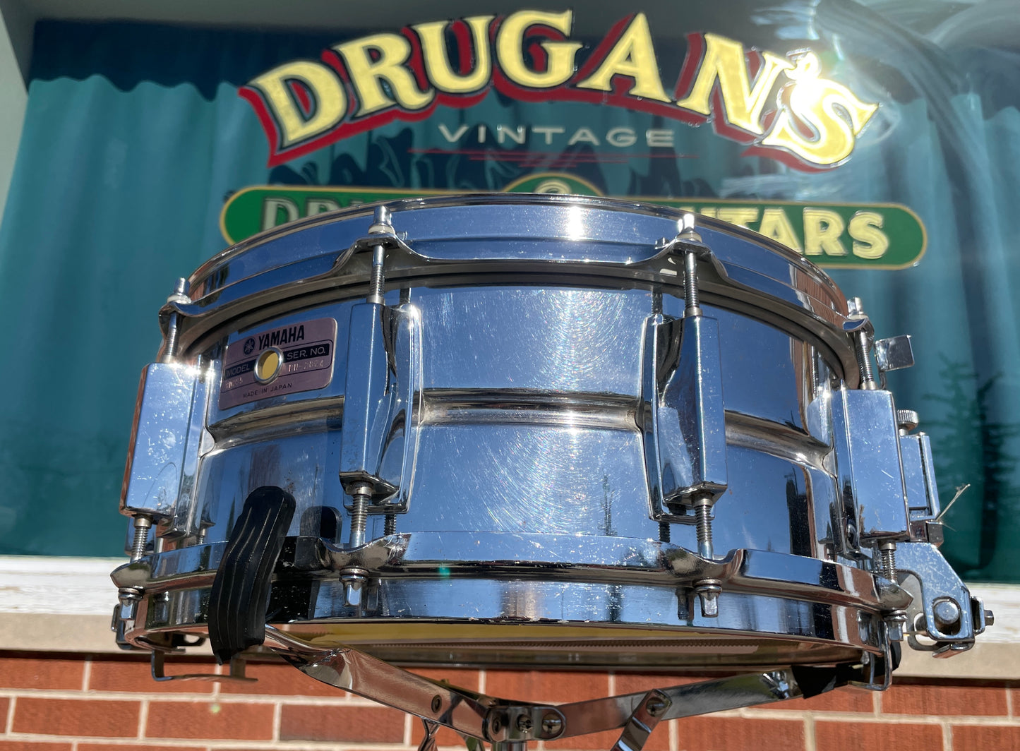 1980s Yamaha SD295 5.5x14 Snare Drum Chrome 10-Lug MIJ