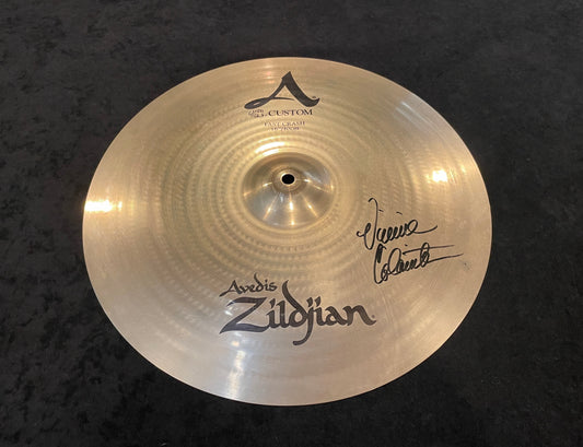16" Zildjian A Custom Fast Crash Signed By Vinnie Colaiuta 990g A20532
