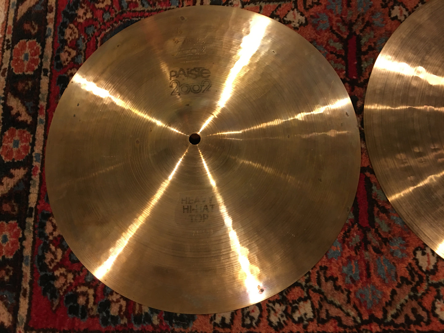 14" Paiste 1977 2002 Heavy Hi-Hat Cymbal Pair 988/1058g