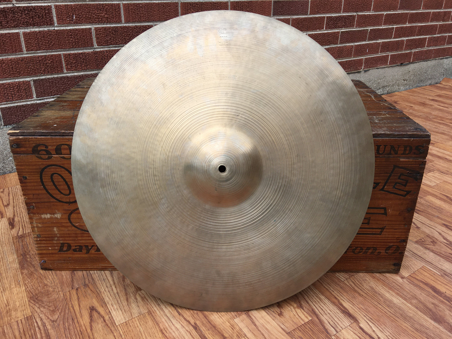 22" 1960s Zildjian A Ride Cymbal 2466g #619