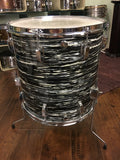 1972 Ludwig 16x16 Oyster Black Pearl Classic Floor Tom Drum 3 Ply