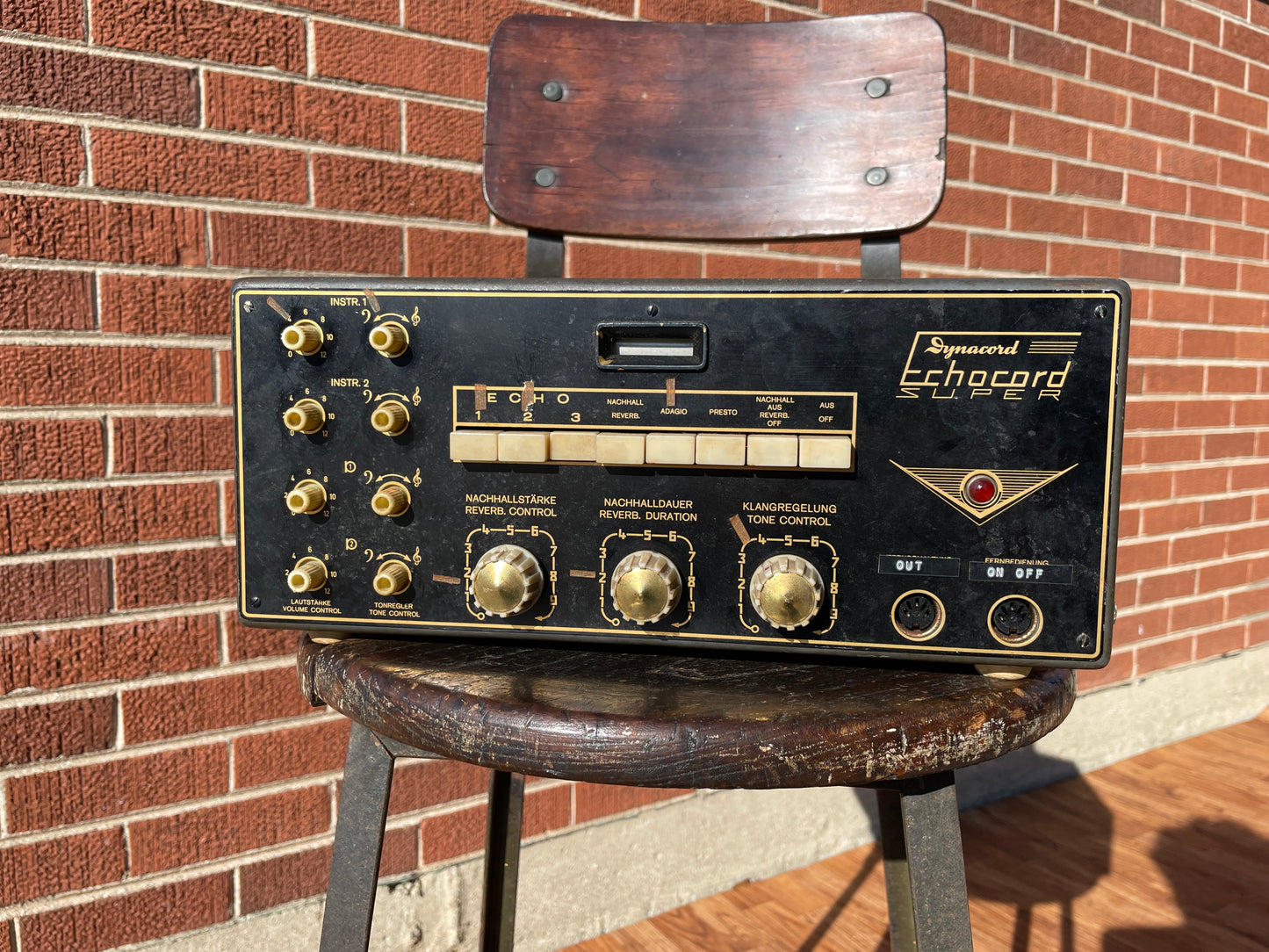 1960s Dynacord Echocord Super Tape Echo Delay Unit Black S65 *Video Demo*
