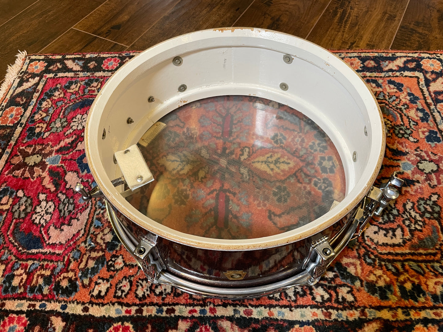 1967 Ludwig 5x14 Pioneer Snare Drum Burgundy Sparkle