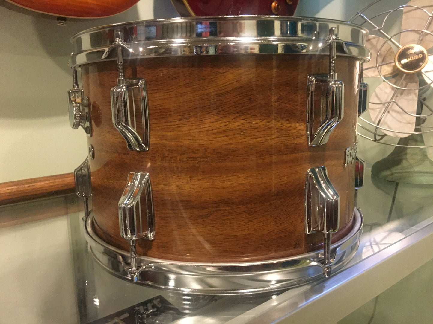 1970s Rogers 8x12 Koa Single Tom Drum - Swivomatic
