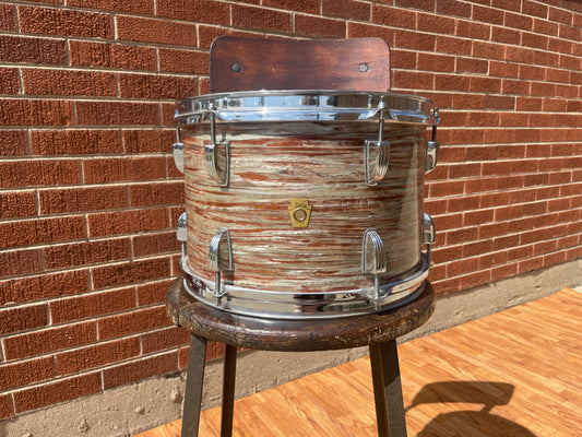 Early 1960s Ludwig 8x12 Tom Drum Oyster Pink Pearl Pre-Serial #