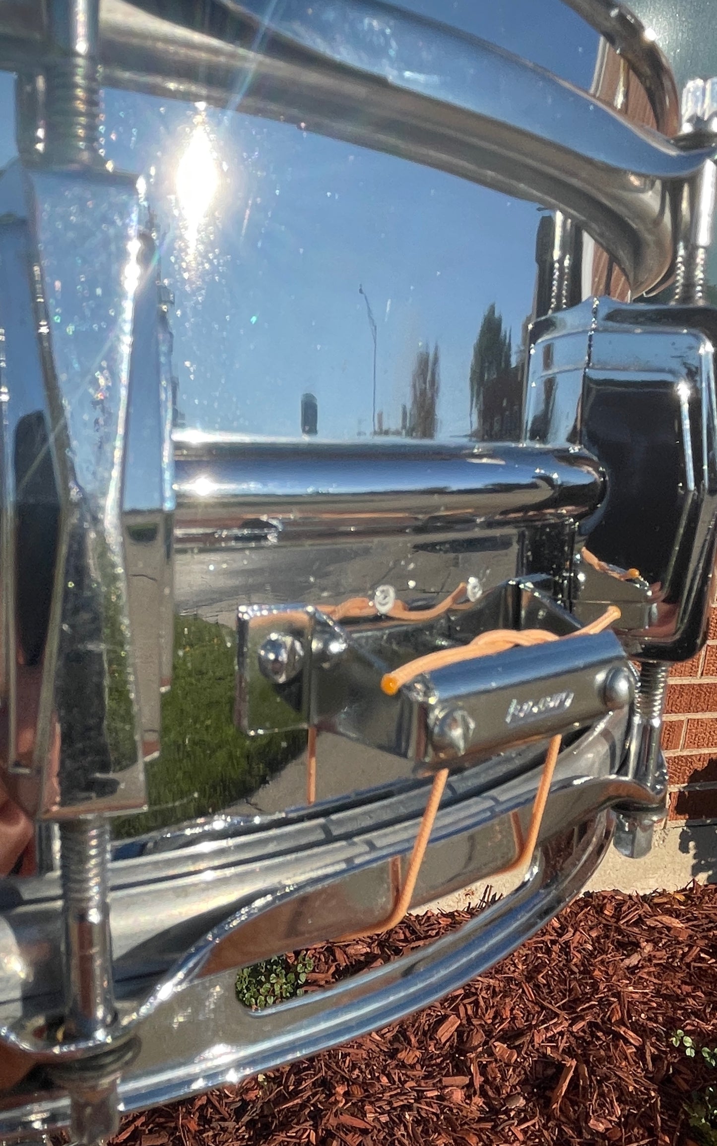 1970s Ludwig 5x14 LM400 Supraphonic Snare Drum Cut Badge