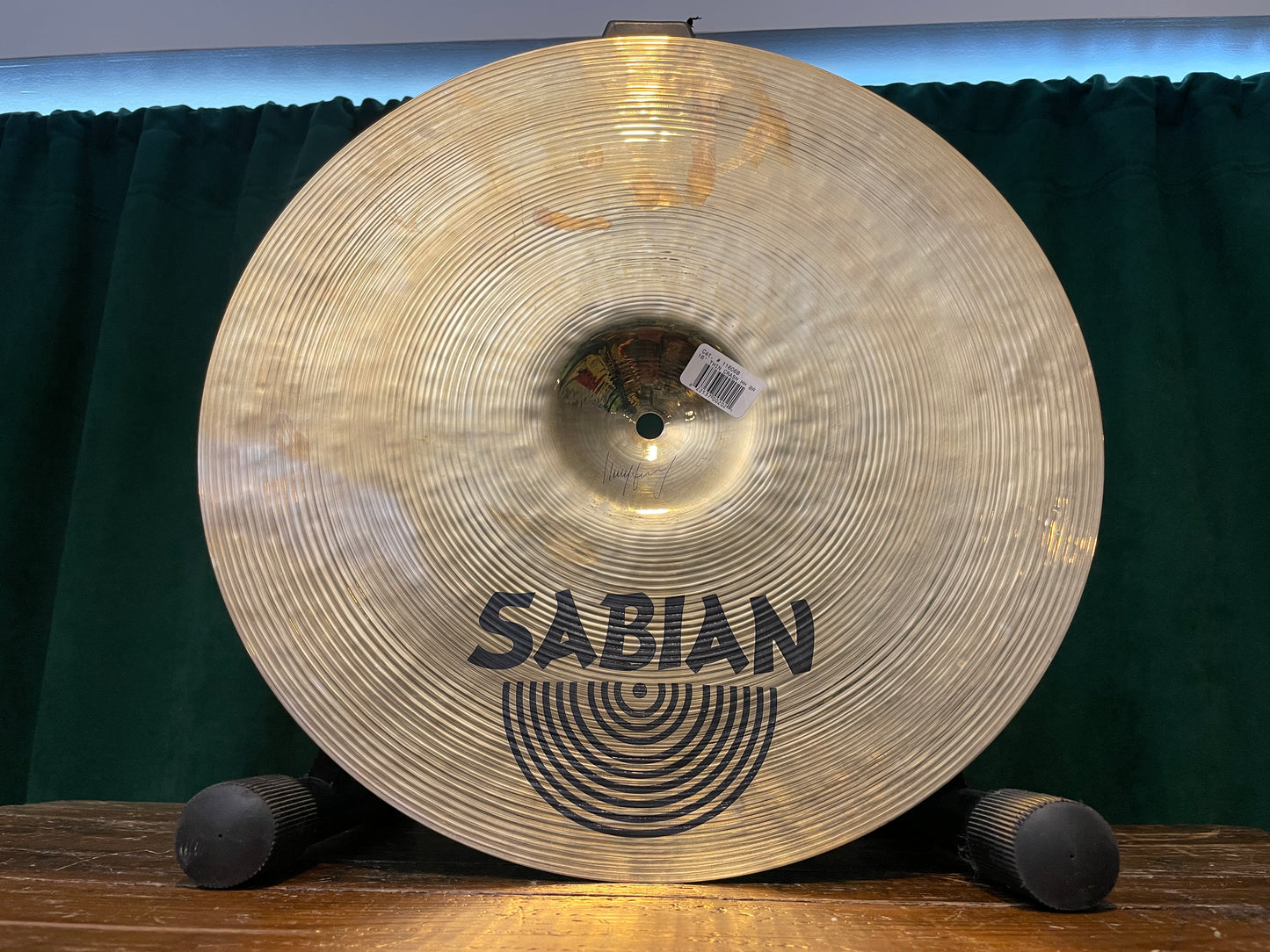 16" Sabian Hand Hammered HH Thin Crash Cymbal Brilliant 982g