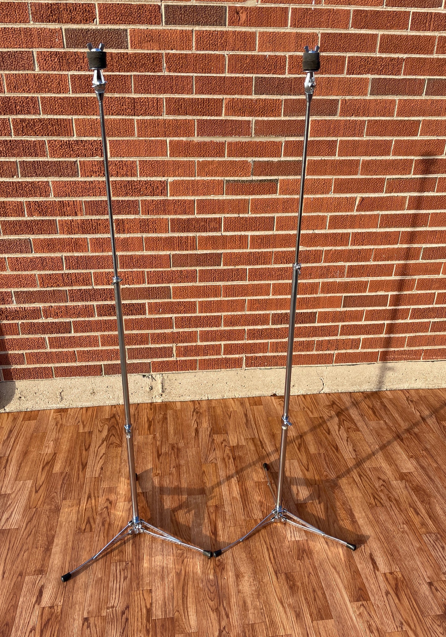 1960s Ludwig 1400 Flat Base Straight Cymbal Stand Pair (2 Pcs.)