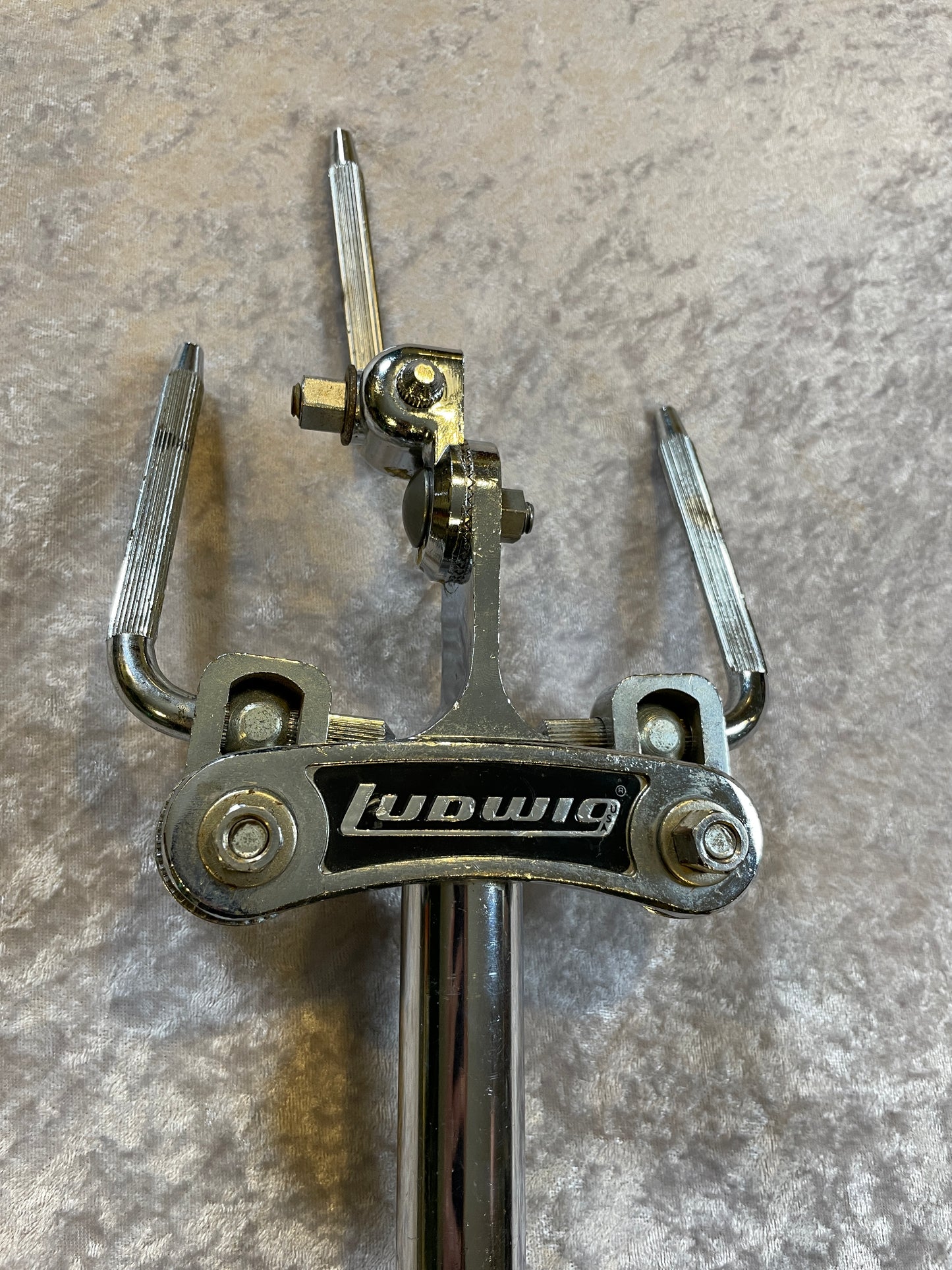 Vintage Ludwig S-235 Triple Tom Holder Mount - Rare!