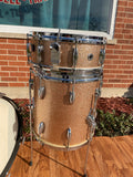 1960s Gretsch Progressive Jazz Drum Set Champagne Sparkle