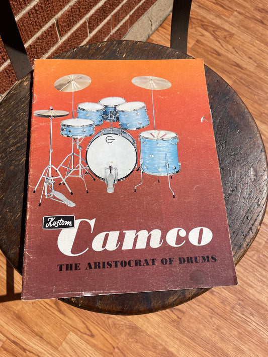 Vintage Camco Drum Catalog Kustom Era - The Aristocrat Of Drums