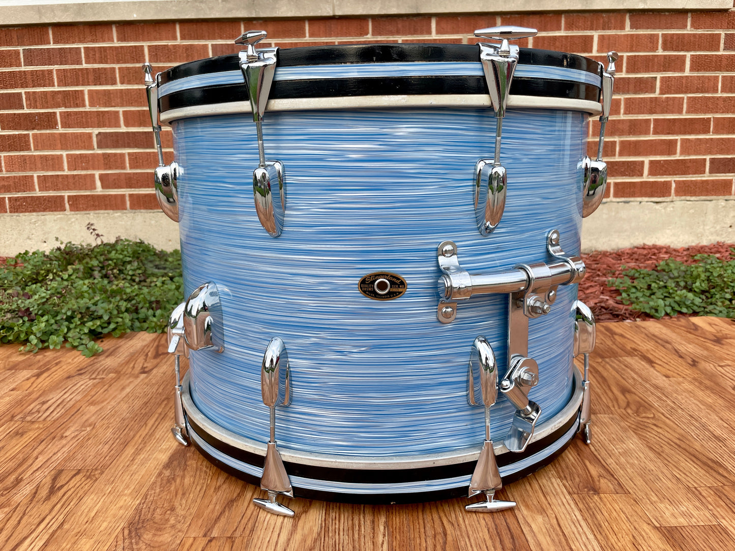 1960s Slingerland Gene Krupa De Luxe Outfit No. 1N Drum Set w/ Artist Snare Blue Ripple Pearl