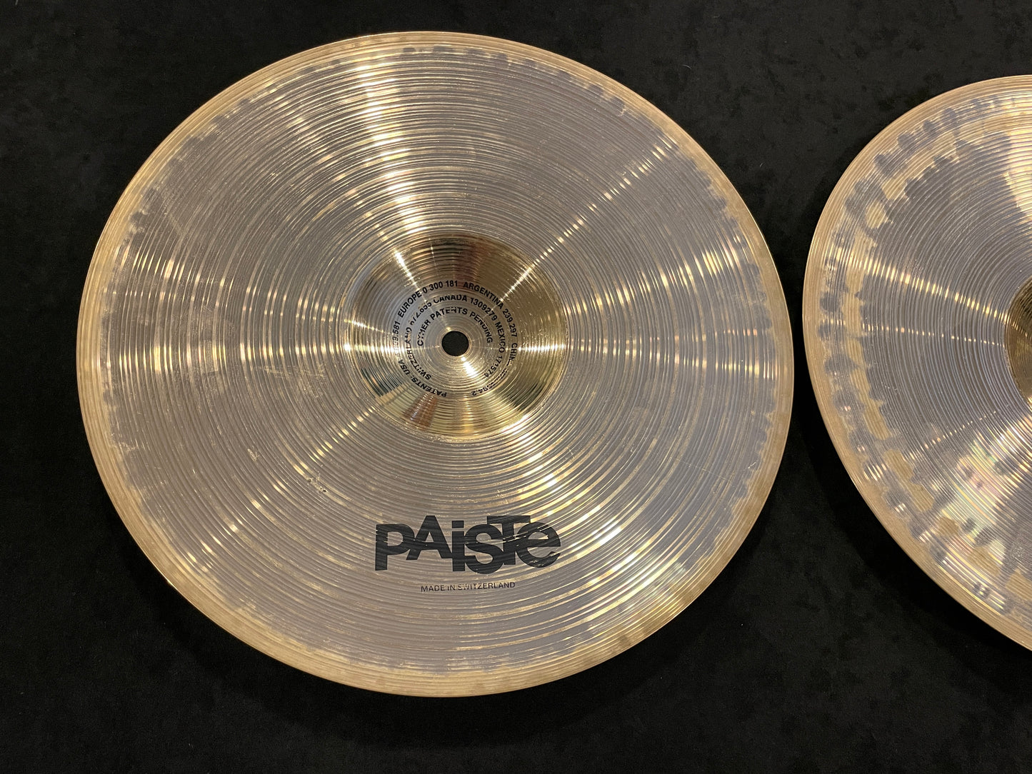 12" Paiste Sound Formula Micro Hats Hi-Hat Cymbal Pair 674g/910g - Rare!!!