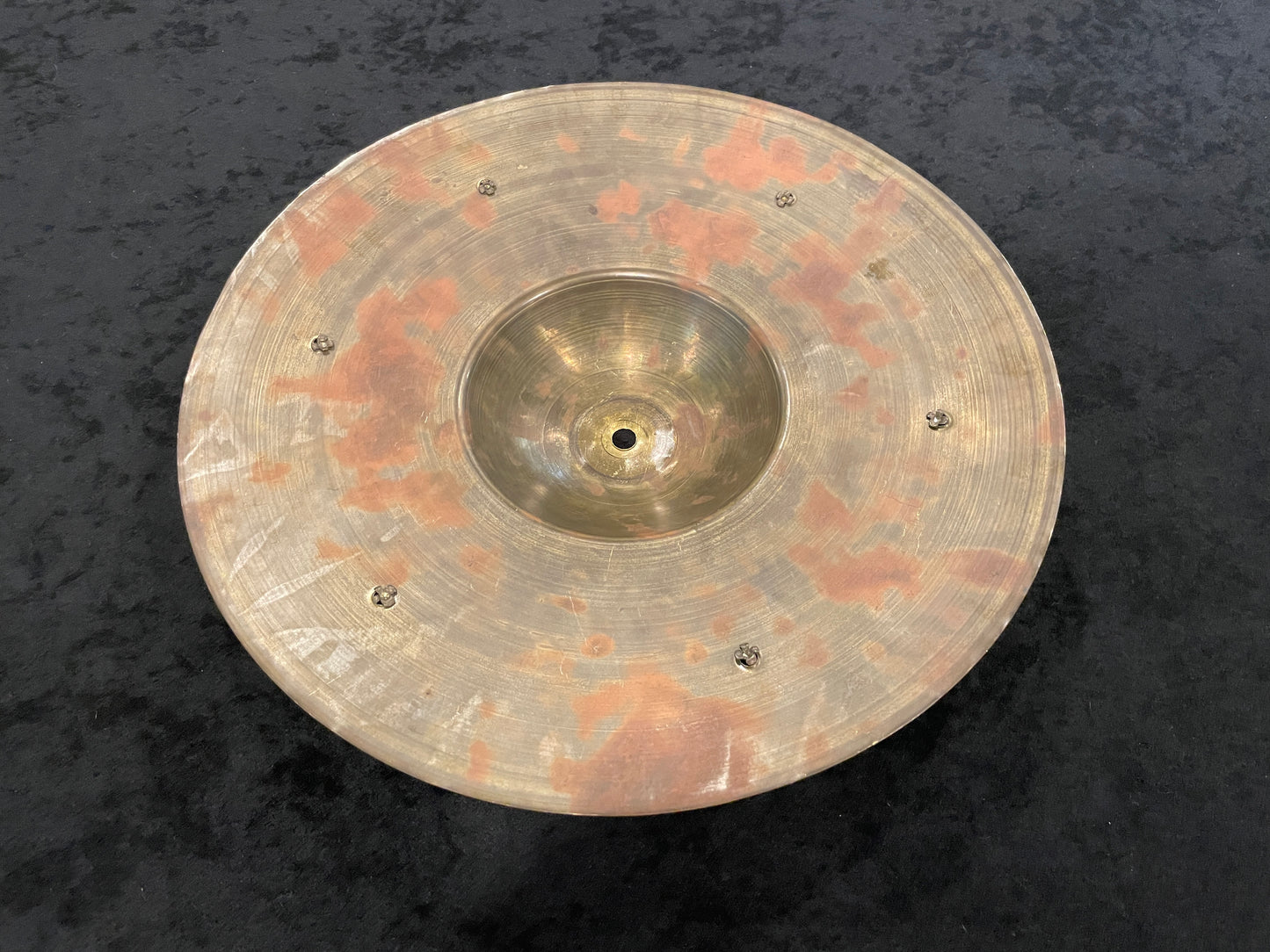 1920's-1930's 12" Sock Hat Style Sizzle Vaudeville Trap Cymbal 390g #719