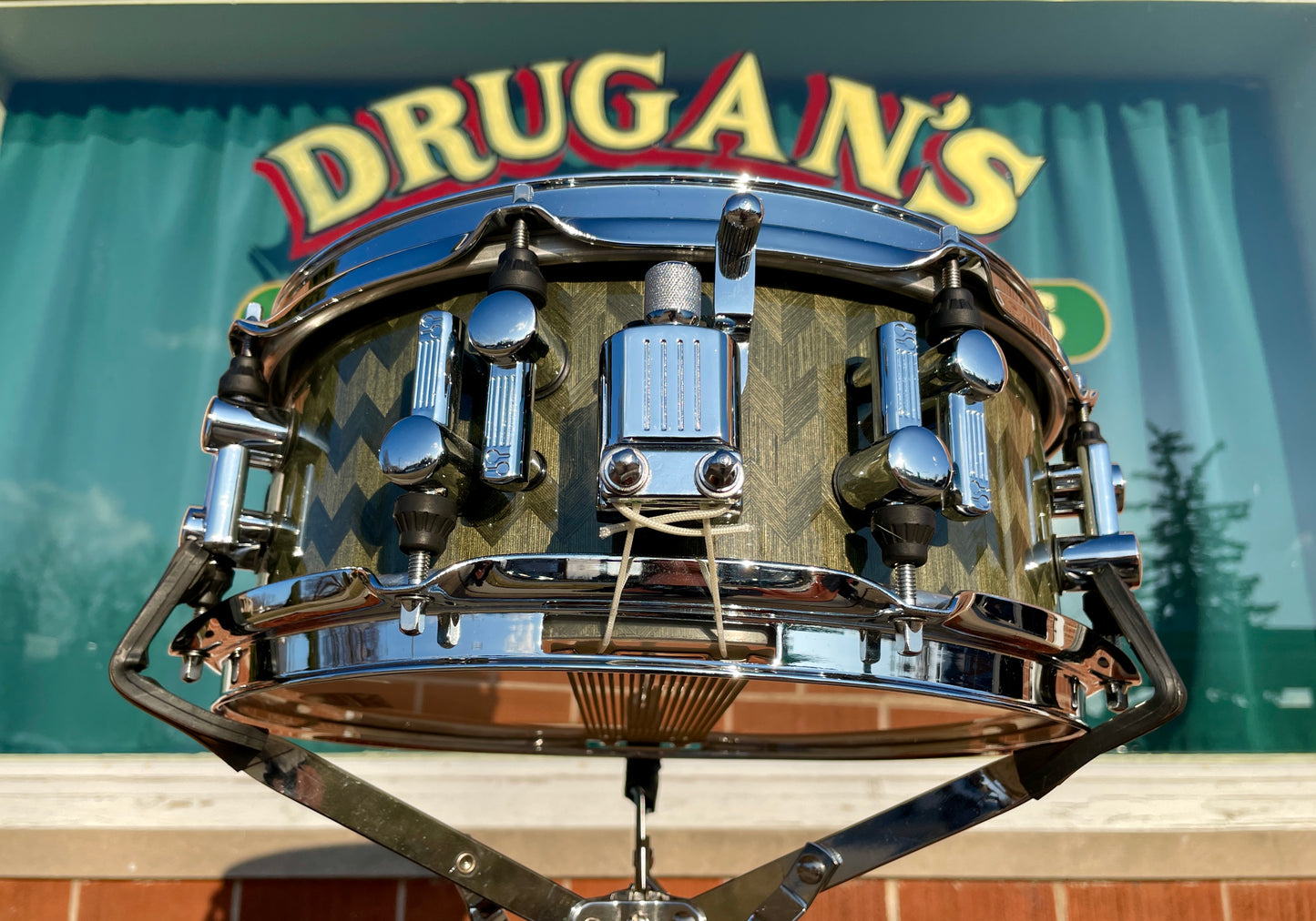 Sonor Artist Series 5x12 Snare Drum Green 12-Ply Birch