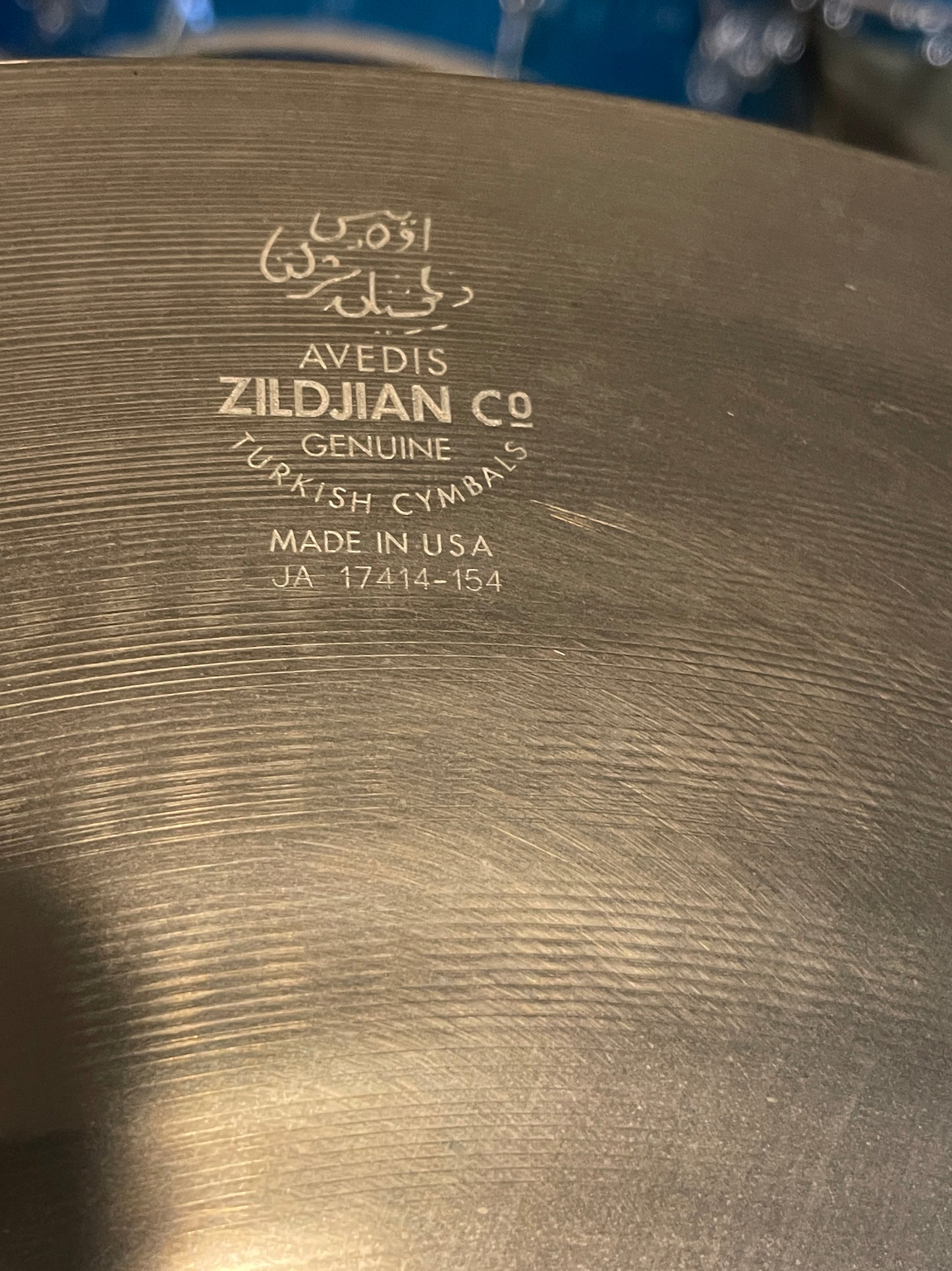 16" Zildjian A Custom Fast Crash Signed By Vinnie Colaiuta 990g A20532
