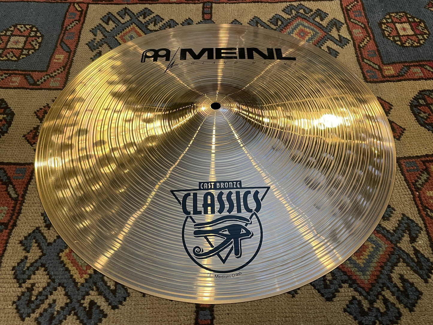 18" Meinl Cast Bronze Classics Medium Crash Cymbal 1442g