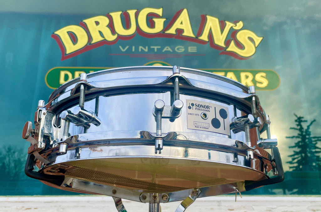 Vintage Sonor D420 Phonic 4x14 Snare Drum Ferro Manganese Drugan's