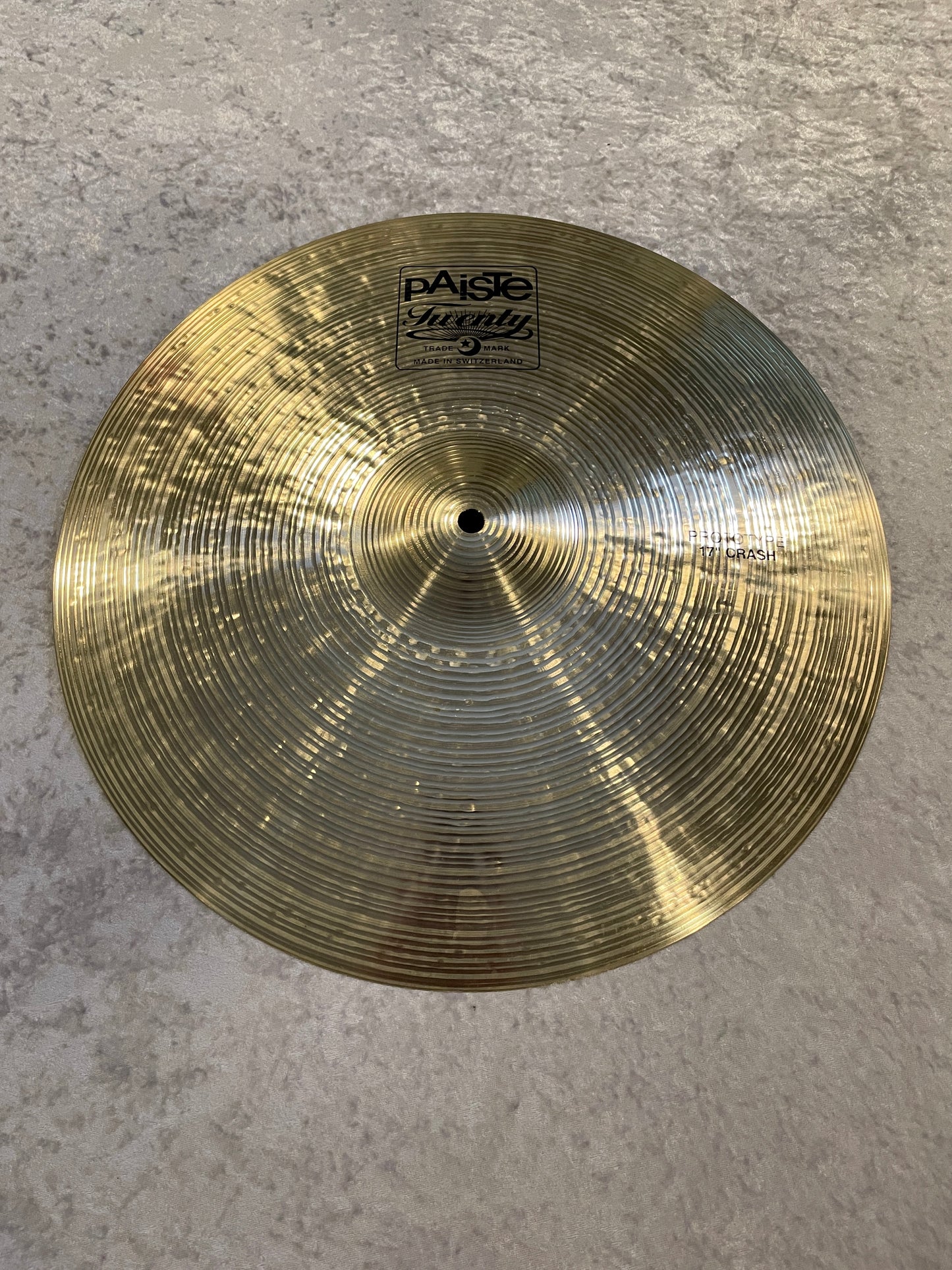 17" Paiste Twenty Series Prototype Crash Cymbal 1377g