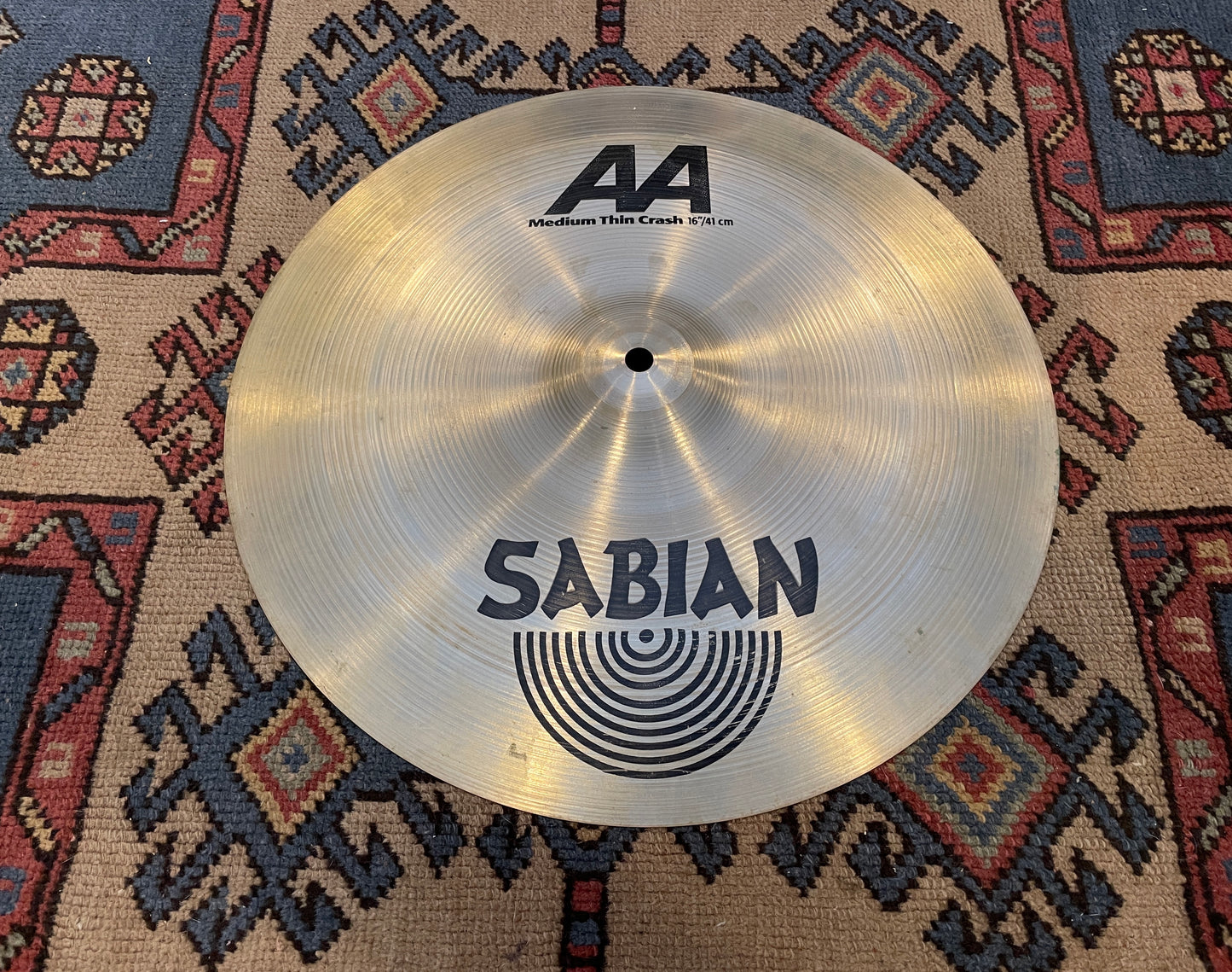 16" Sabian AA Medium Thin Crash Cymbal 1092g