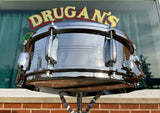 1960s Slingerland No. 130 Gene Krupa 5x14 Sound King Chrome Over Brass Snare Drum w/ Zoomatic Strainer