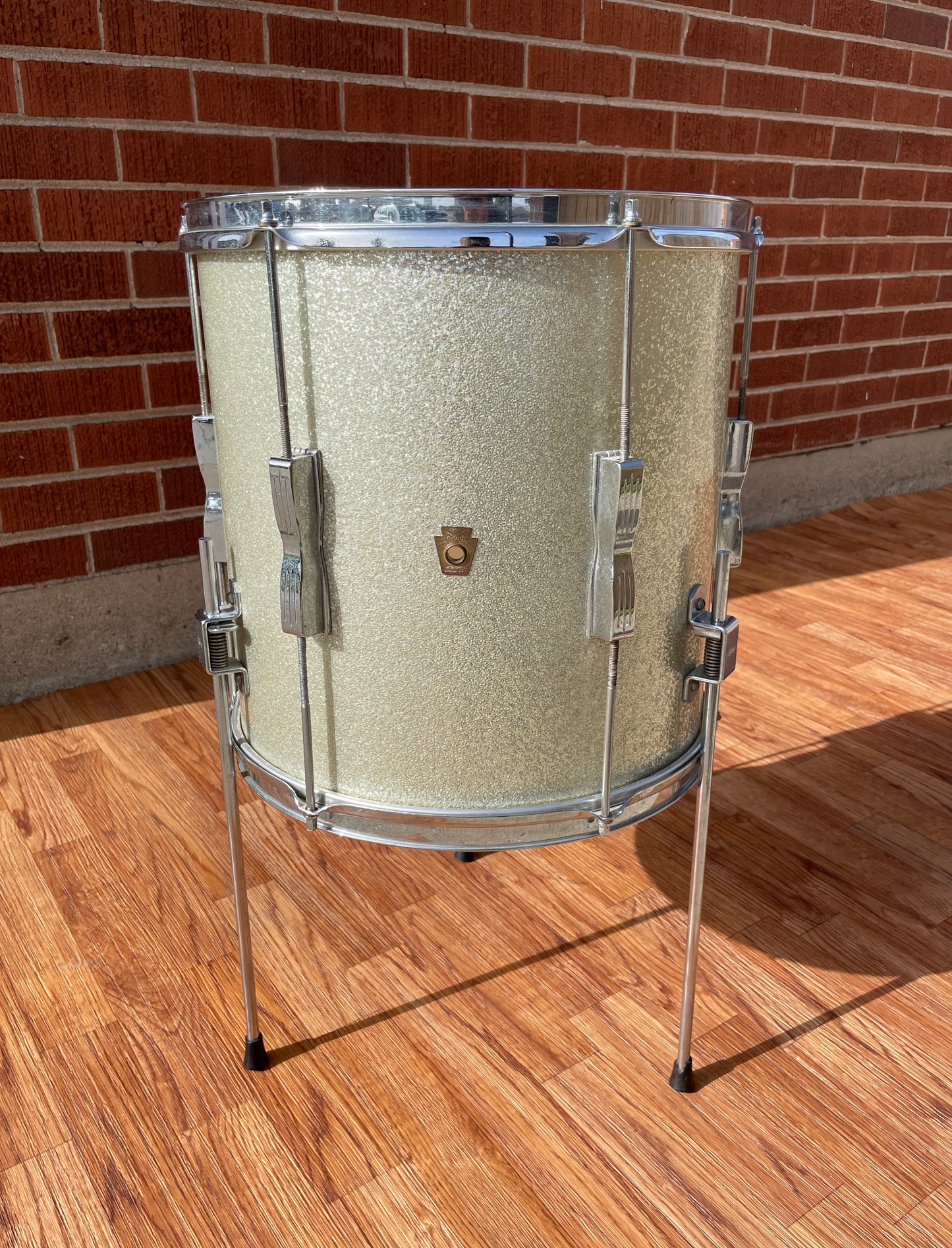 1964 Ludwig 14x14 Club Date Floor Tom Silver Sparkle