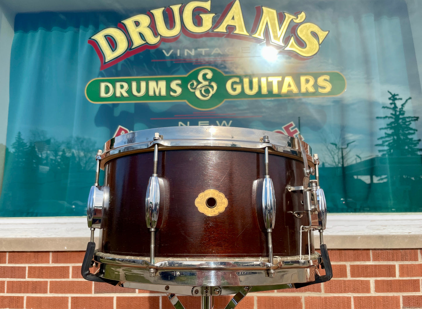 1930s-1940s Slingerland 6.5x14 Radio King Snare Drum 3-Ply