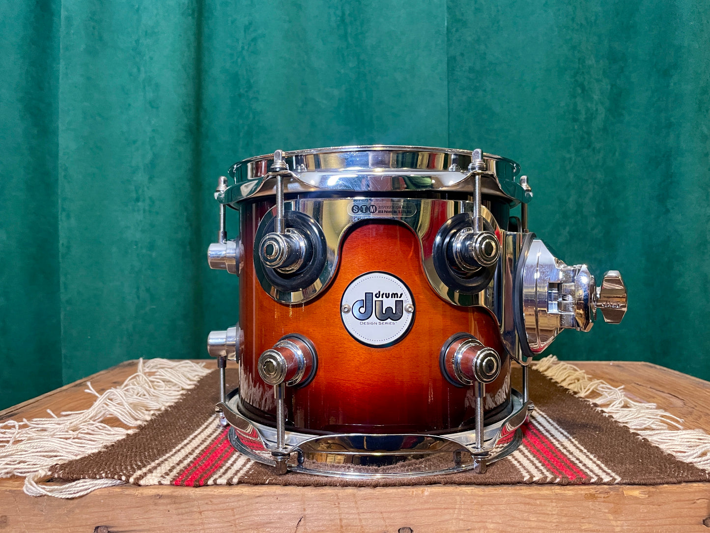 DW Design Series 7x8 Tom Drum Tobacco Burst Drum Workshop