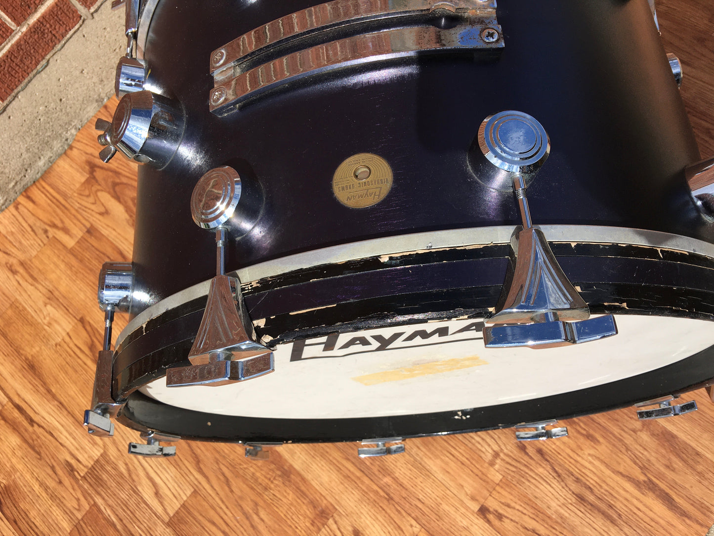 1969 Hayman 14x22 Bass Drum Midnight Blue