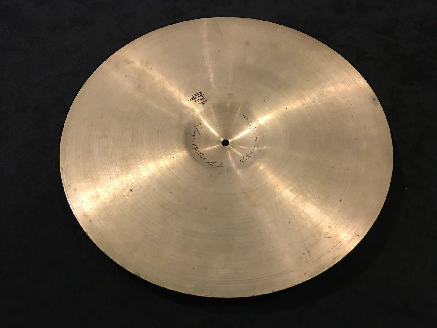 Extremely Rare 14" K. Kazanjian & Co Wurlitzer 1919-1920s Small Ride Cymbal 1342g #372