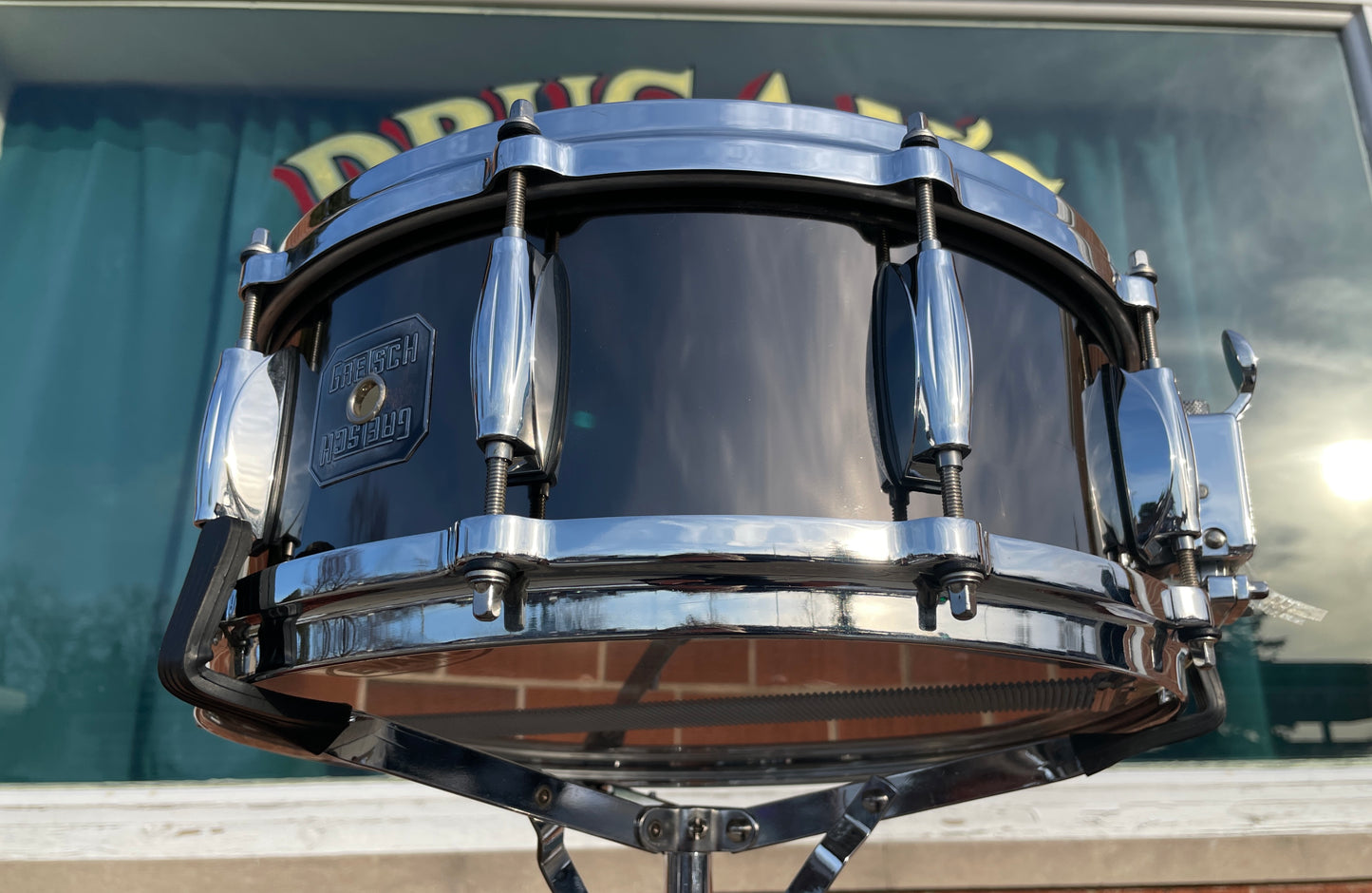 Gretsch 5.5x14 Crystal Tone Black Nickel Over Steel Snare Drum