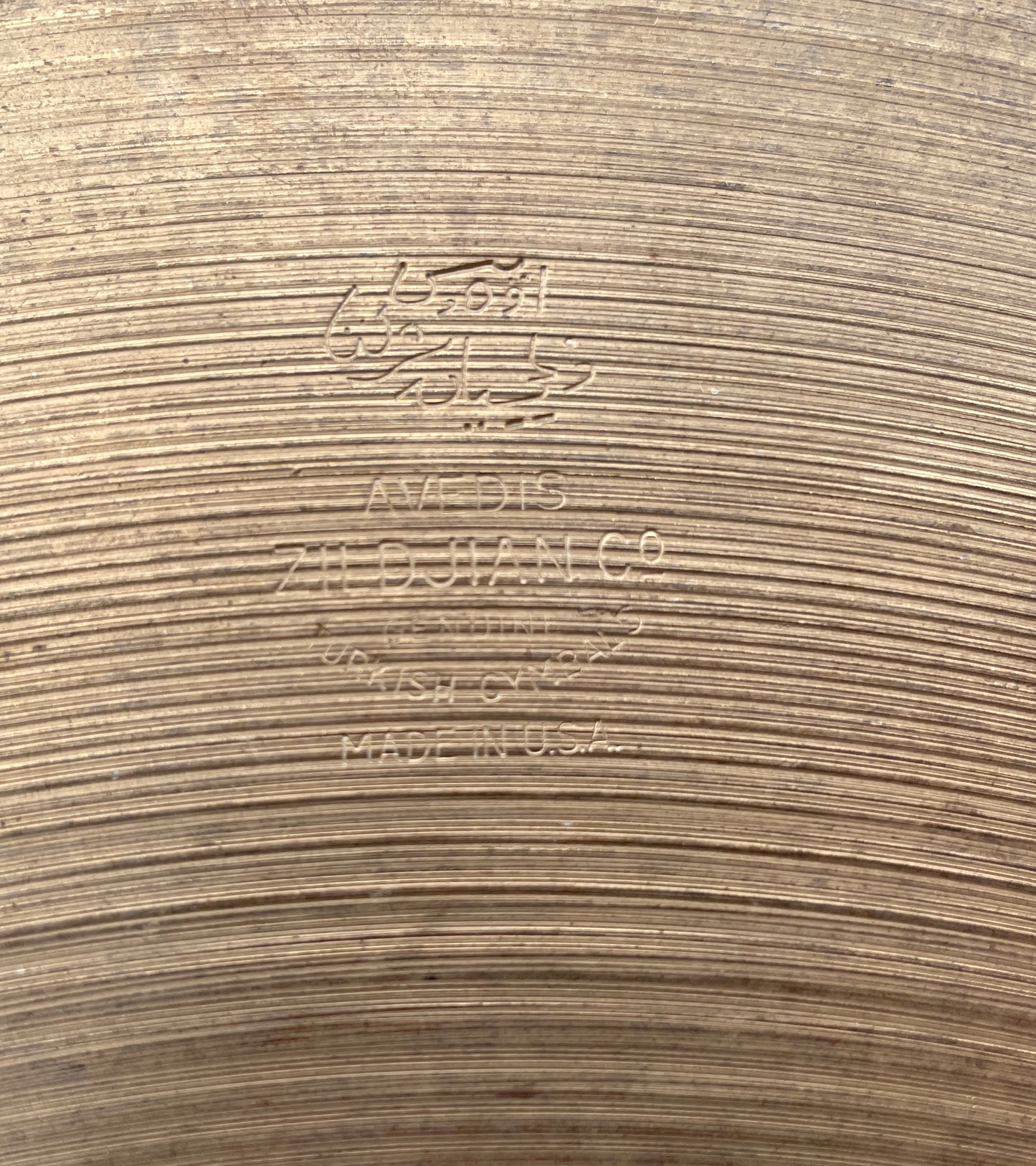 20" Zildjian A 1950s Small Stamp Ride Cymbal 2214g #836