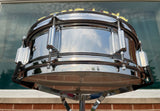 1960s Rogers 5x14 Powertone Snare Drum Chrome Over Brass Cleveland COB