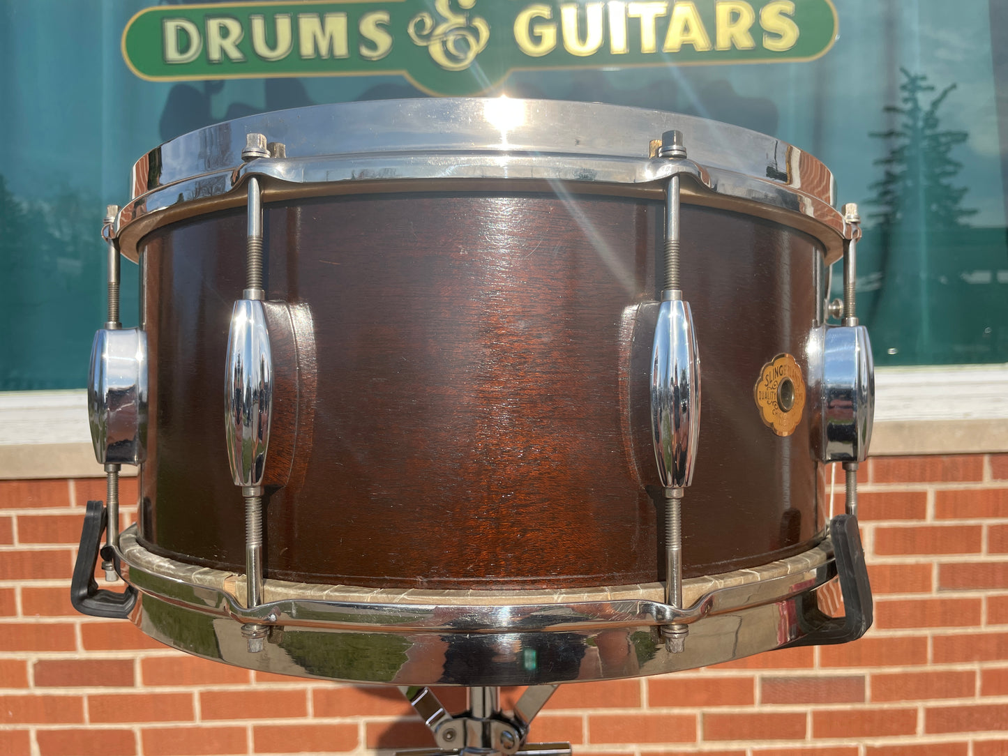 1930s-1940s Slingerland 6.5x14 Radio King Snare Drum 3-Ply