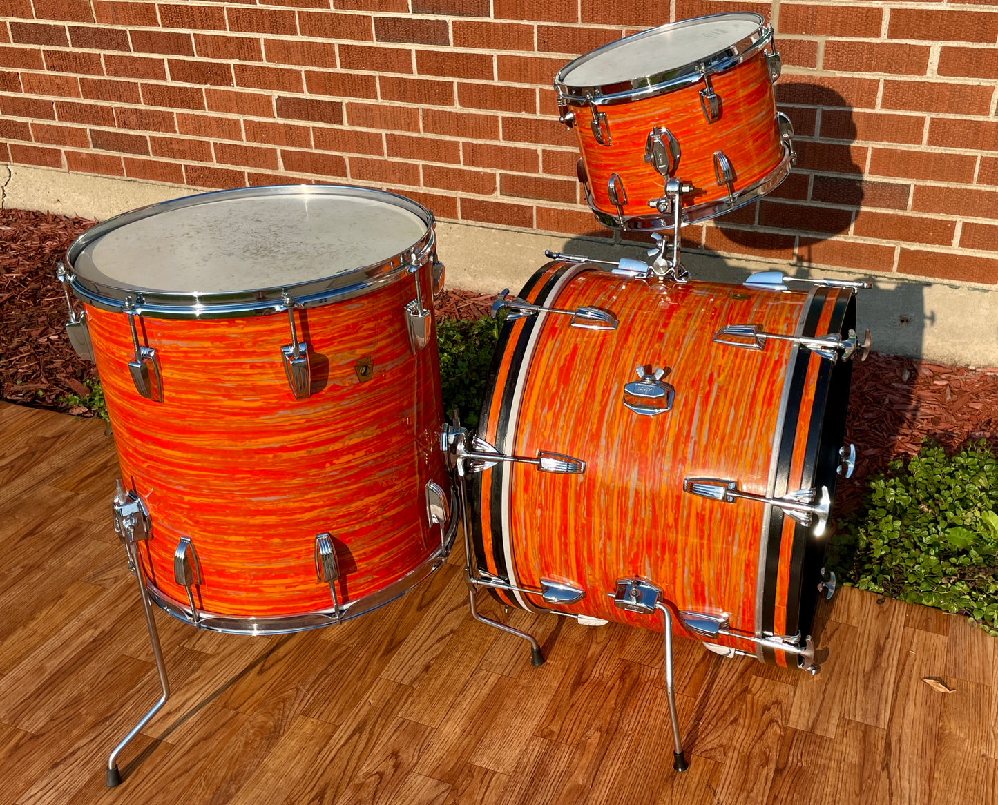1967 Ludwig Mod Orange Drum Set 20/12/16