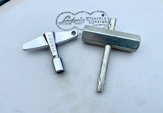 Vintage Ludwig Drum Tuning Key and Rail Consolette Hex Wrench Key