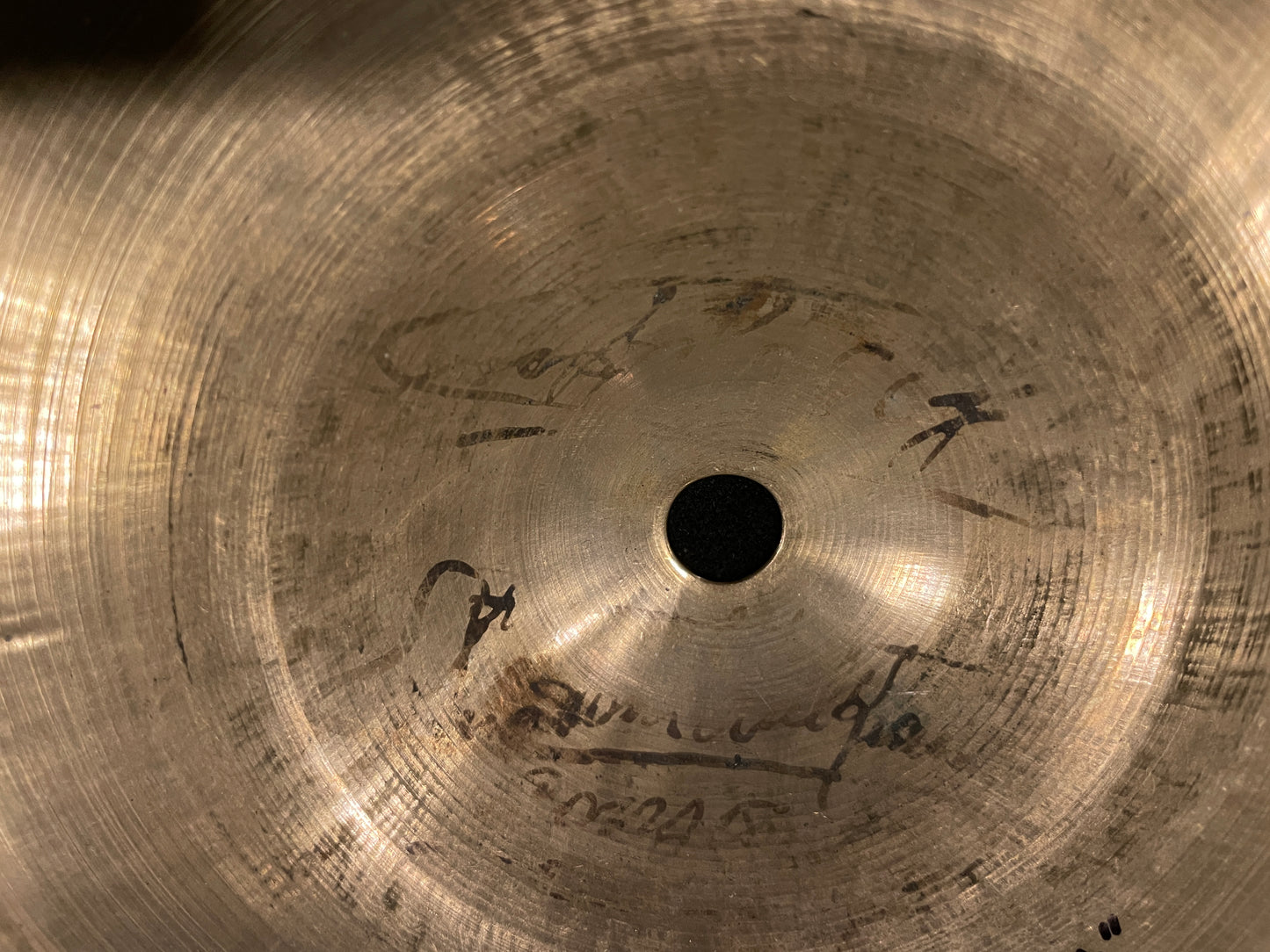 14" K Zildjian Early 1900s Constantinople "Stamp 0" Small Ride / Trap Cymbal 1246g #202