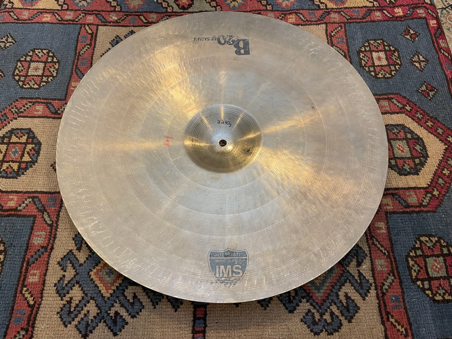 20" Sabian B20 Ride Cymbal 2240g Made in Italy *Video Demo*