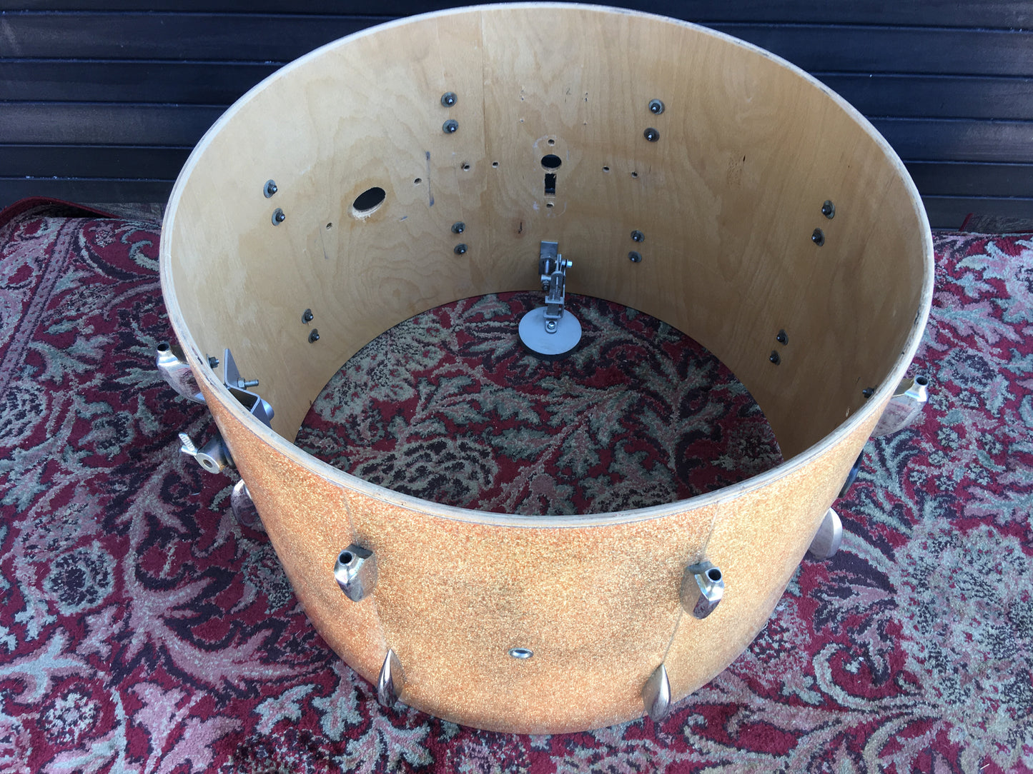 1960s Sonor 14x20 Tear Drop Bass Drum Champagne Sparkle
