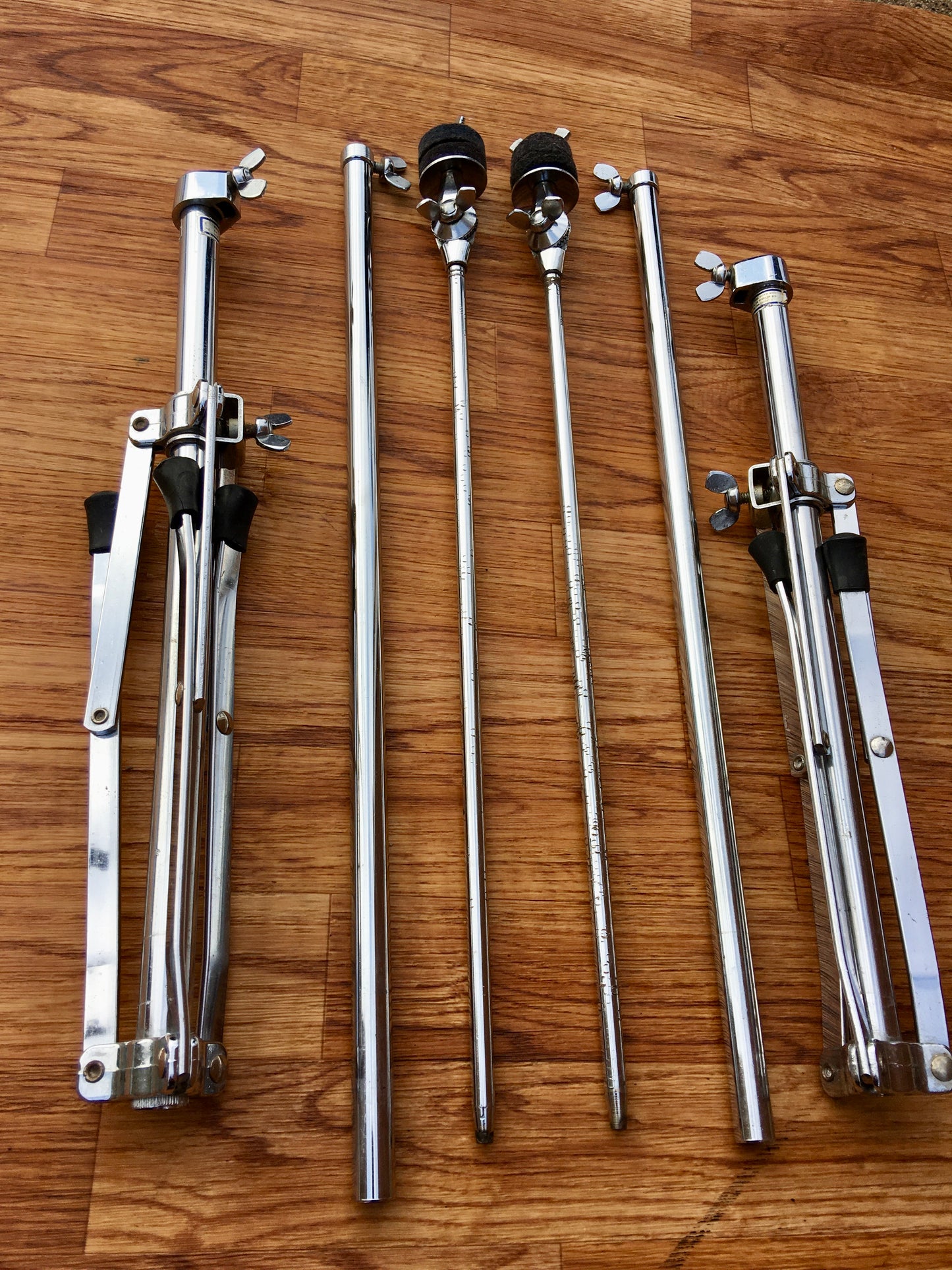 1960s Ludwig 1400 Flat Base Straight Cymbal Stand Pair (2 pcs.)