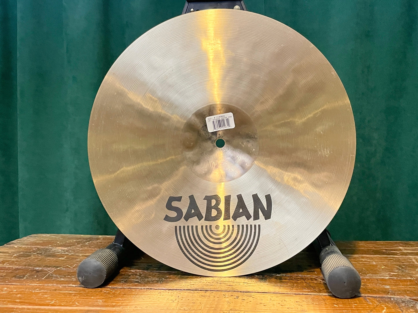 N.O.S. 14" Sabian Hand Hammered HHX Studio Crash Cymbal 806g